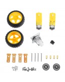 Upgraded 3~9V 2WD Smart Chassis Car DIY Kit  For Arduino with Dual 1:48 TT Motor