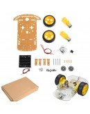 Upgraded 3~9V 2WD Smart Chassis Car DIY Kit  For Arduino with Dual 1:48 TT Motor